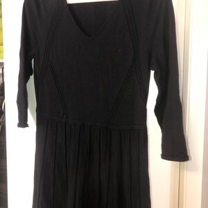 Talbots Black Merino Wool Garment